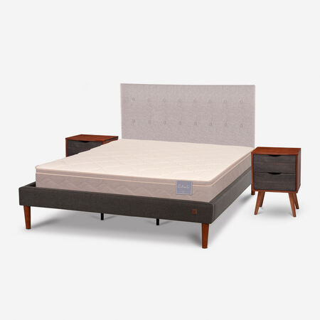 Cama Europea Curve King Rilassati + Set Tigris
