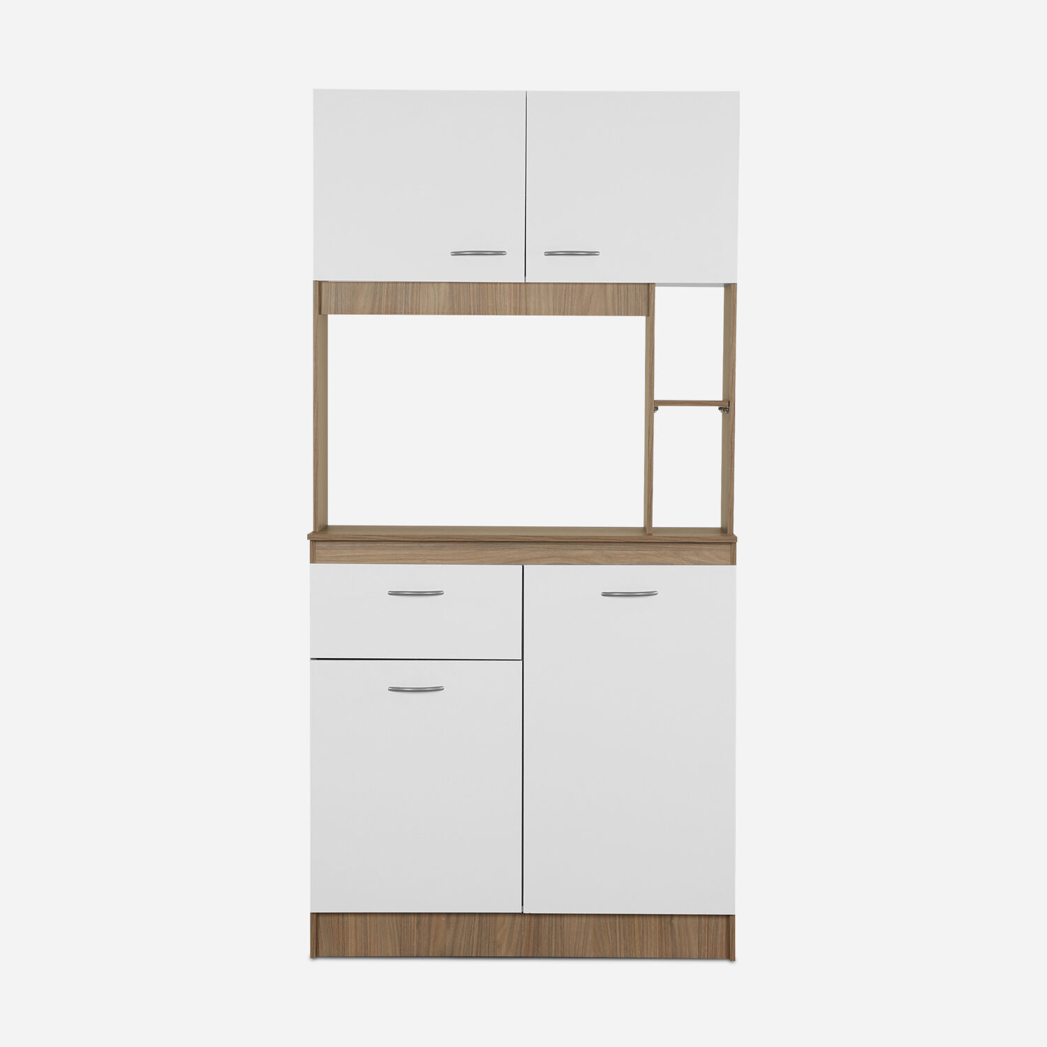Mueble de Cocina Standford 4 Puertas 1 Caj&oacute;n Nogal-Blanco In&eacute;s