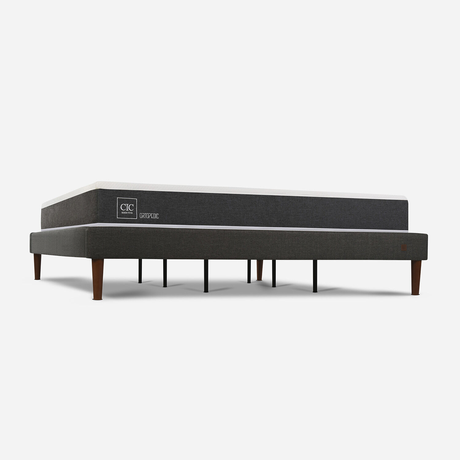 Cama Europea Curve King Ortopedic + Almohadas