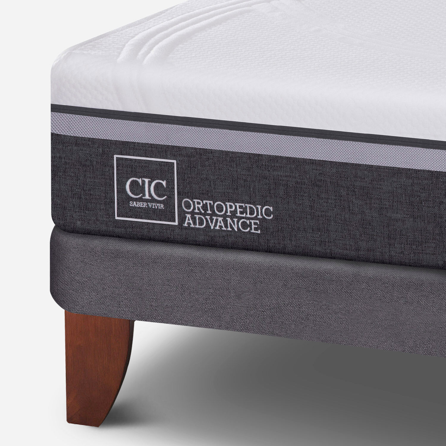 Cama Europea 1,5 Plazas Ortopedic Advance + Set Legno