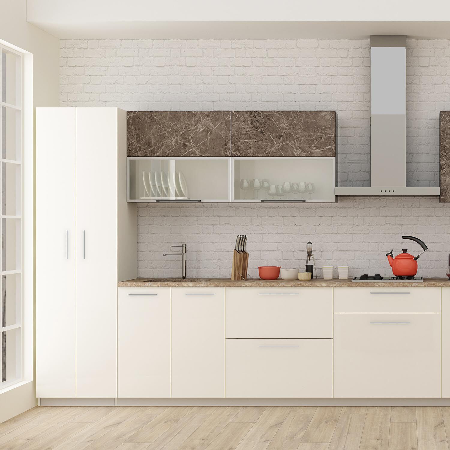 Set de Ba&ntilde;o Organizadores 2 Puertas Blanco