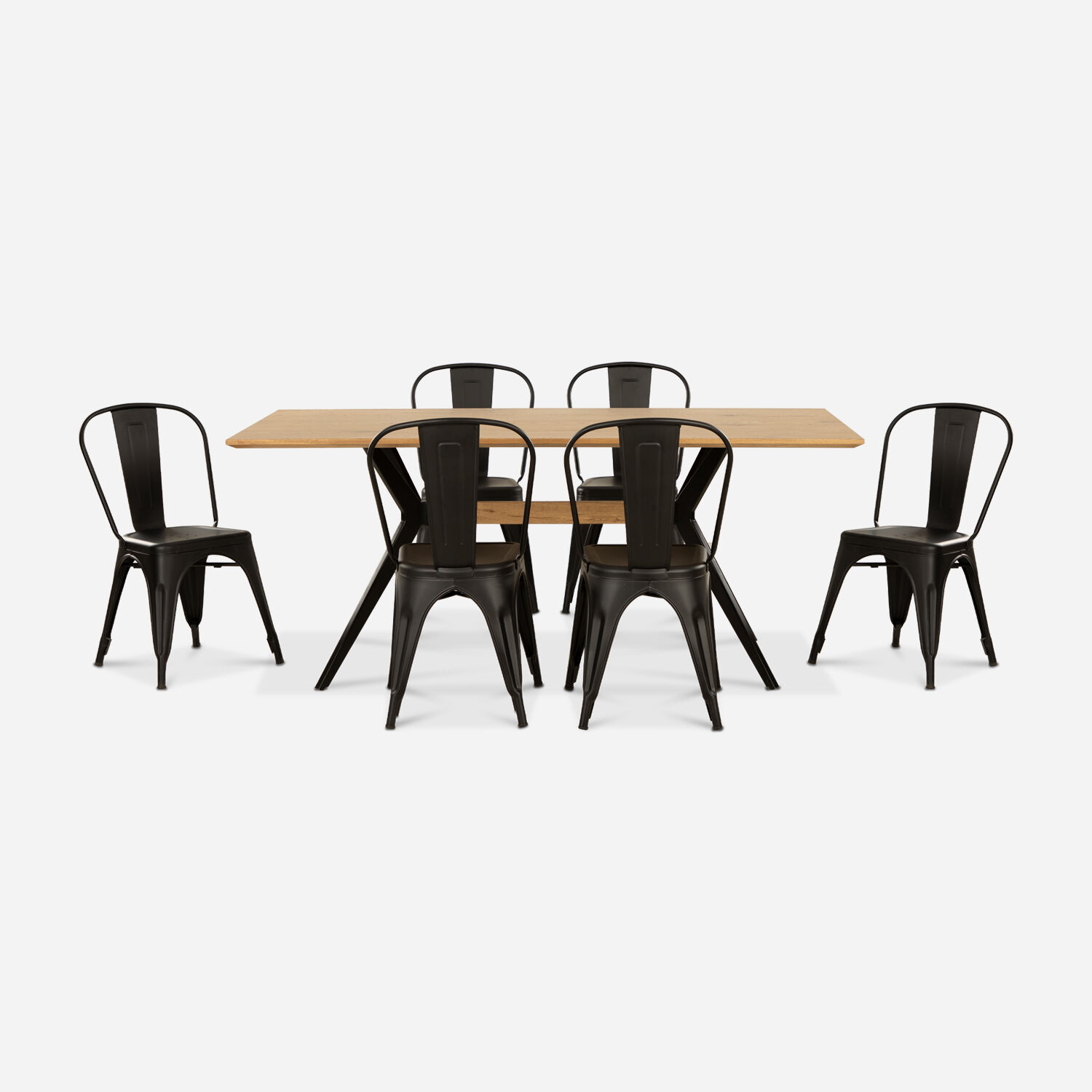 Comedor 6 Sillas Tolix Cross