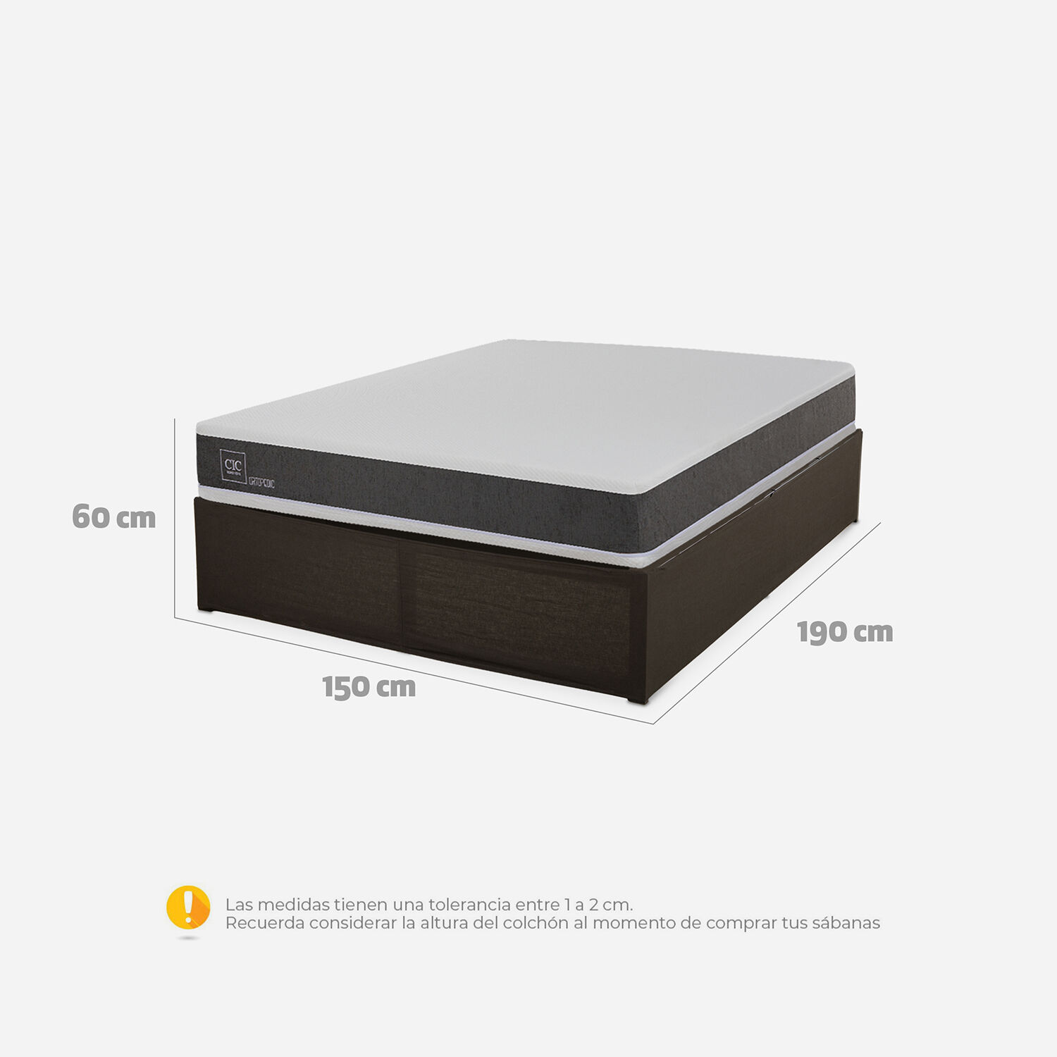 Cama Iron Smart 2 Plazas Ortopedic