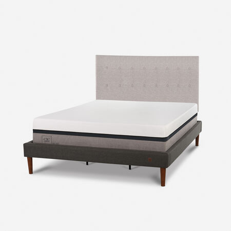 Cama Europea Curve King Balance + Respaldo Tigris