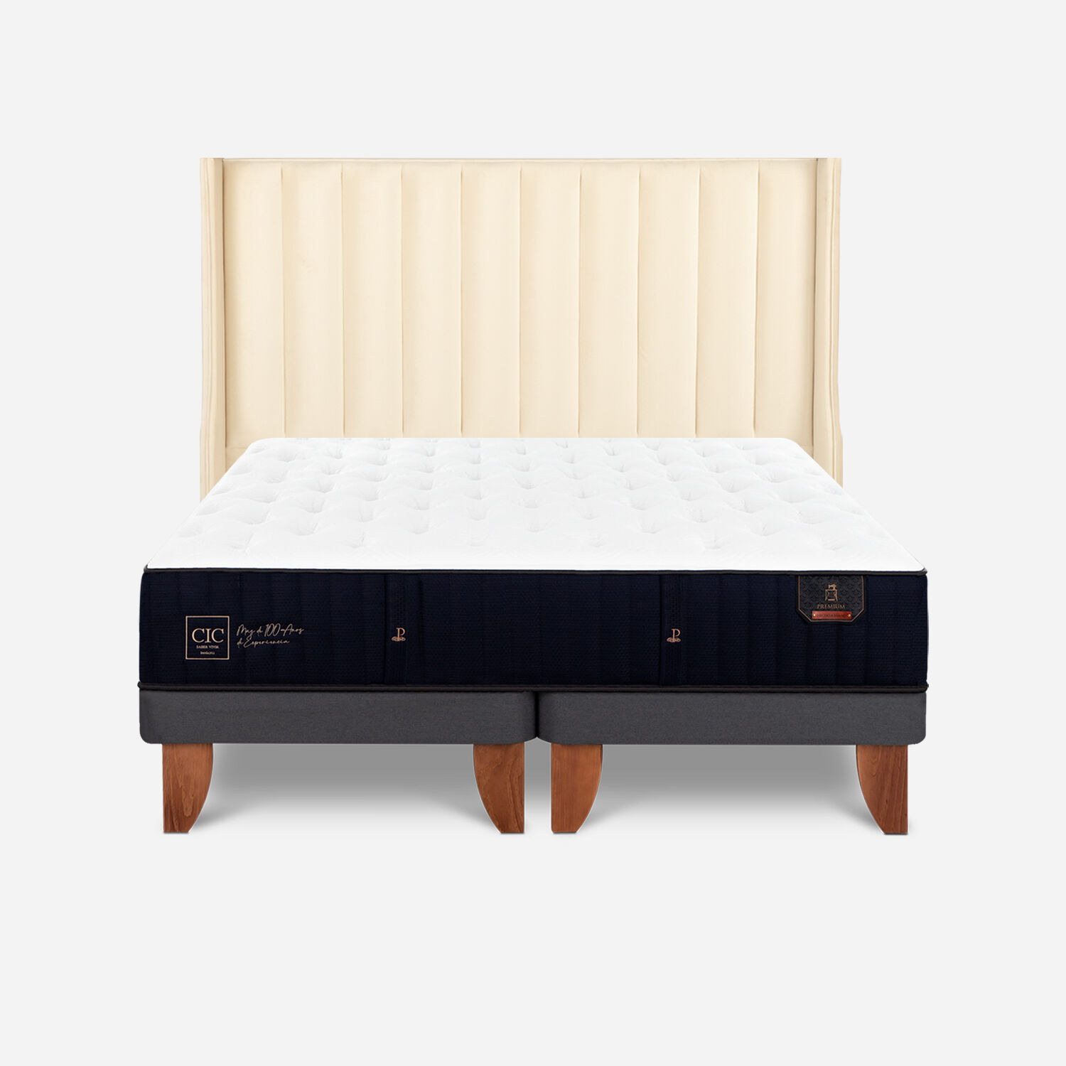 Cama Europea Super King Premium + Respaldo Panaro