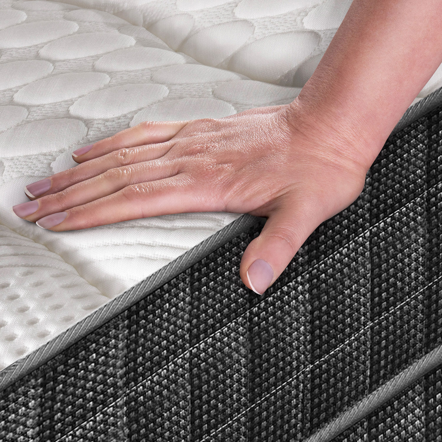 Cama Europea Curve 2 Plazas Lux + Set Monterrey