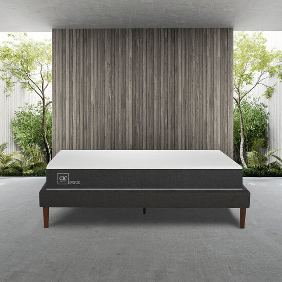 Cama Europea Curve 2 Plazas Ortopedic + Set Tigris + Almohada
