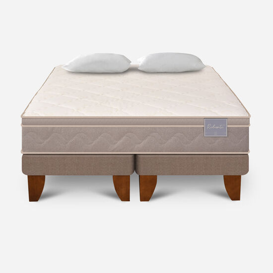 Cama Europea King Rilassati Base Dividida + Almohada