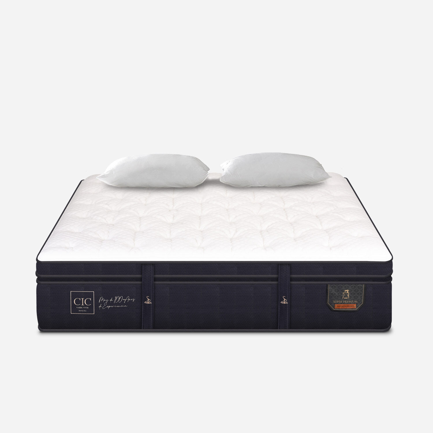 Colch&oacute;n 2 Plazas Super Premium 150x200 + Almohadas