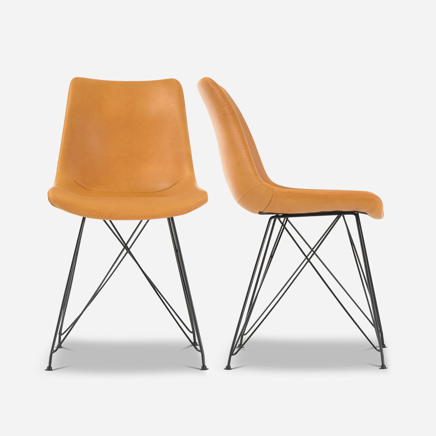 Par de Sillas Albany Camel