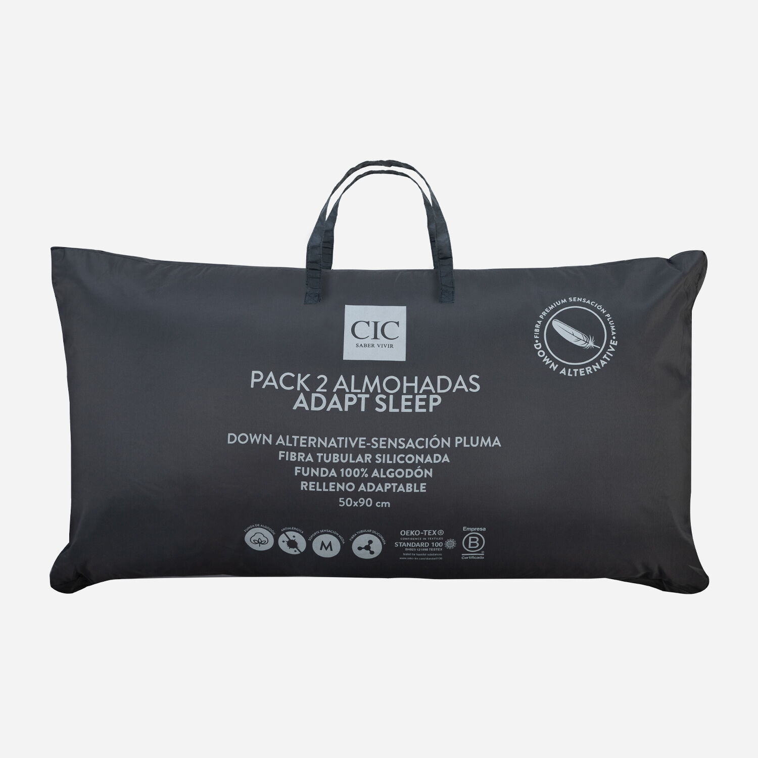 Pack 2 Almohadas Down Alternative Adapt Sleep 50 X 90 cm