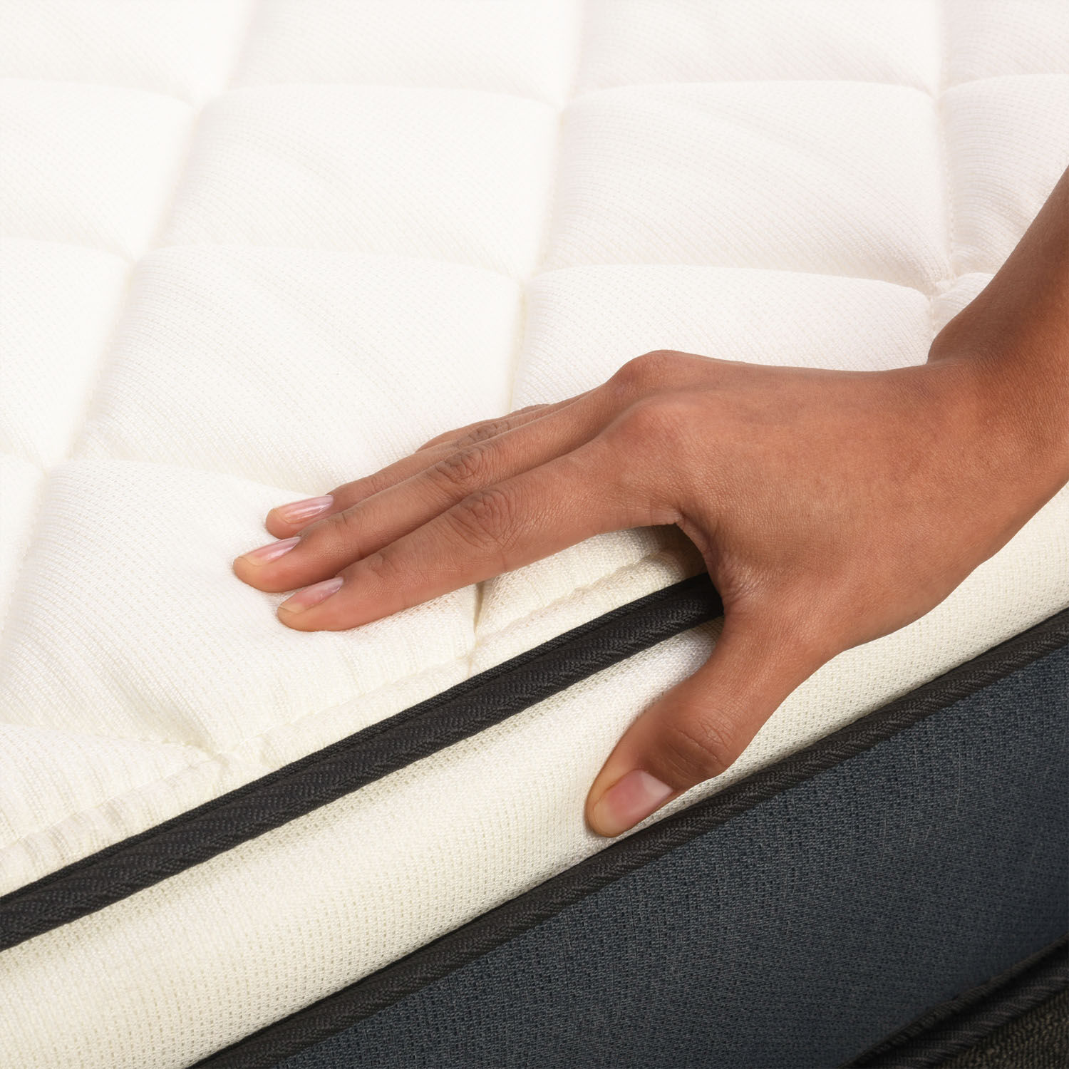 Cama Europea Curve 1,5 Plazas Excellence Plus + Set Dubl&iacute;n Chocolate