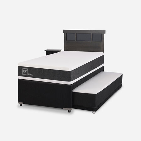 Cama Nido Diván Ortopedic Set Dublín Gris