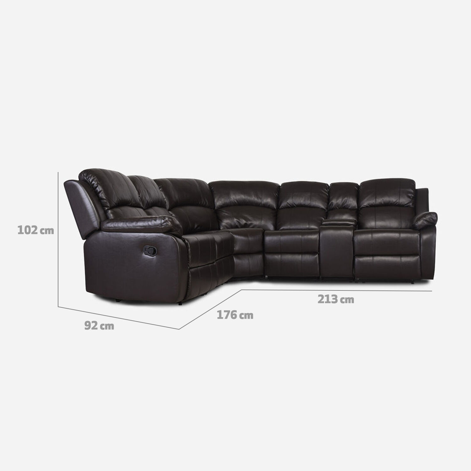 Sofá Seccional Andalucía Chocolate