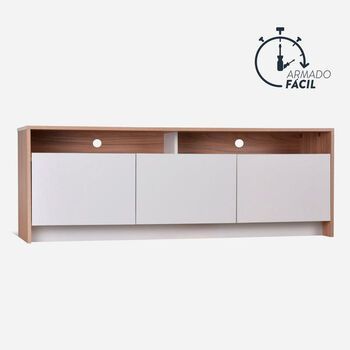 Rack Bajo 2 Puertas 1 Cajón Olmo Blanco Colbún