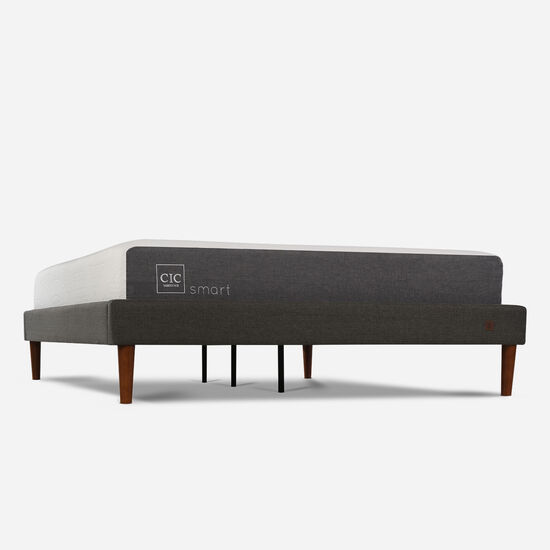 Cama Europea Curve 2 Plazas Smart + Set New Torino Choc