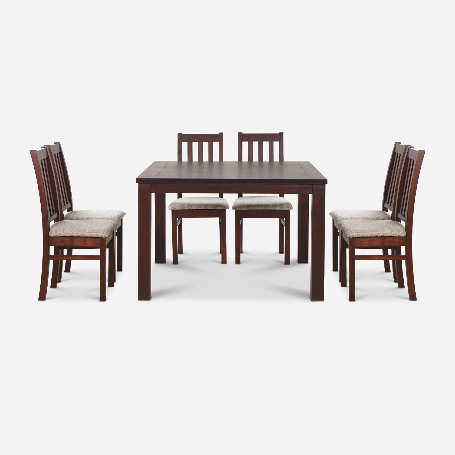 Comedor 8 Sillas Ñuble Caramelo - Tela Beige
