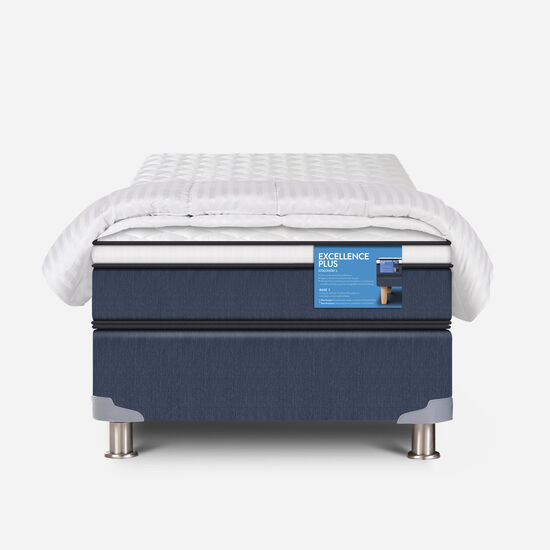 Cama Americana 1 Plaza Excellence Plus + Plumón