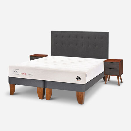 Cama Europea King Cocopedic + Set &Eacute;ufrates