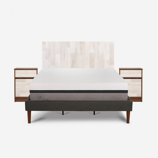 Cama Europea Curve King Balance + Set Legno