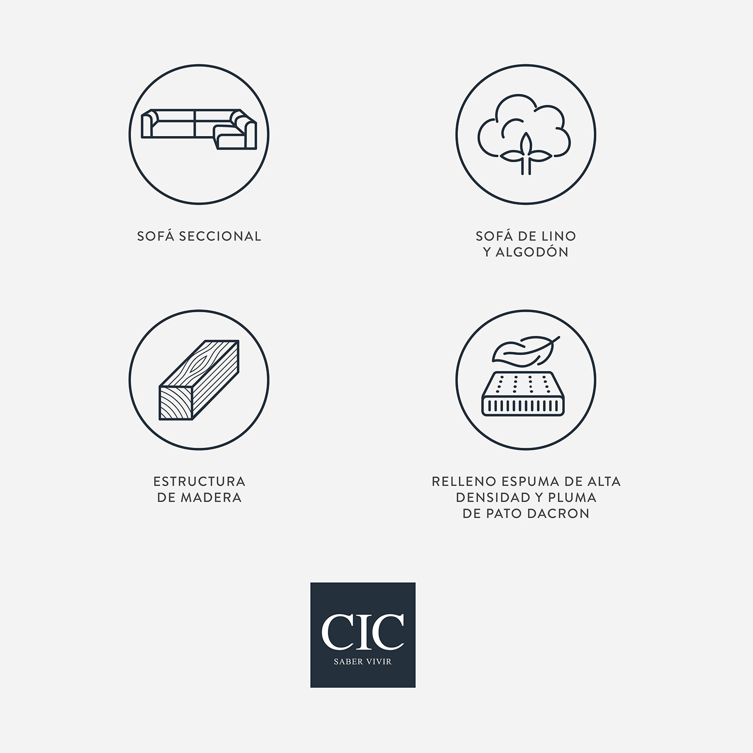 Sof&aacute; Seccional Relax Natural