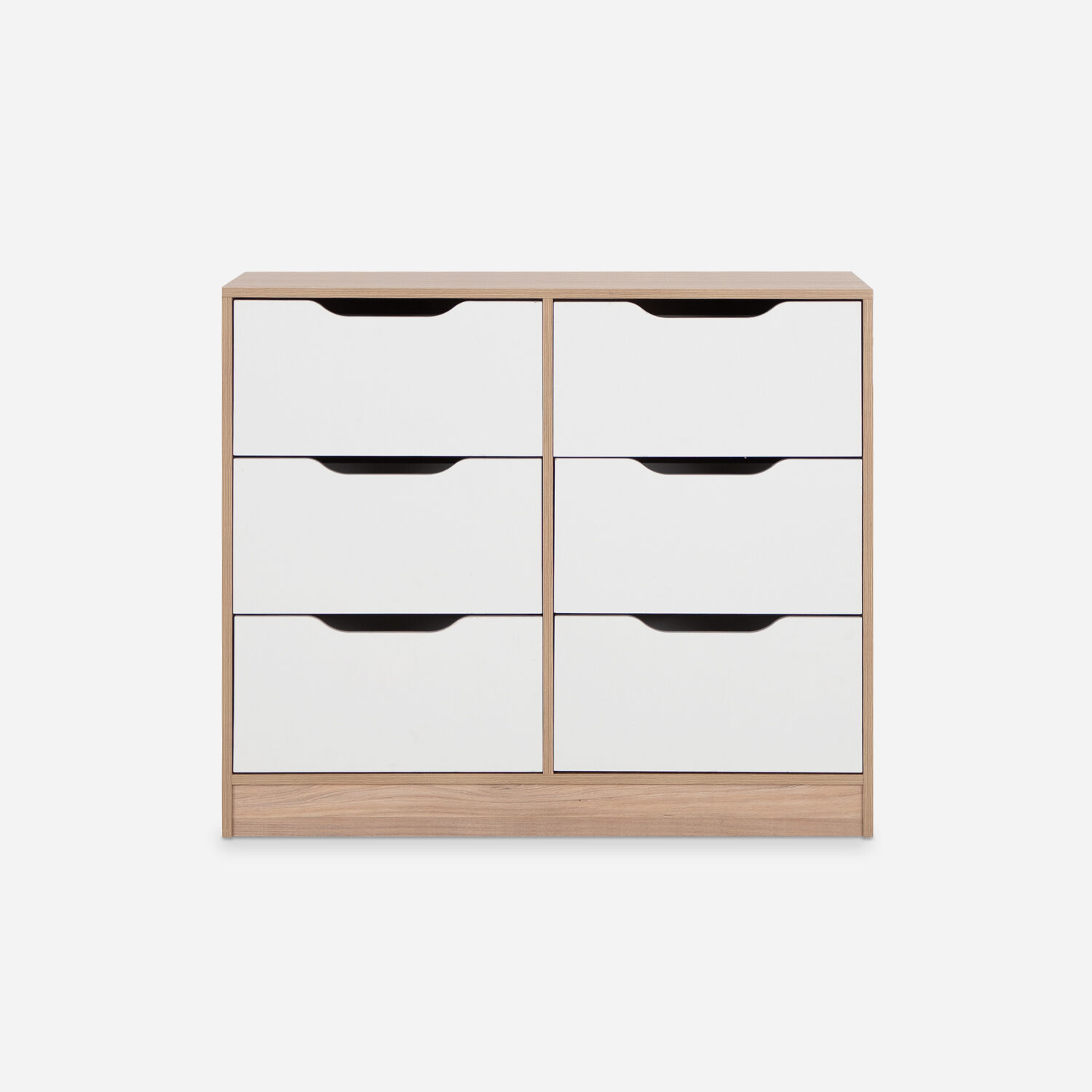 C&oacute;moda 6 Cajones Olmo Blanco