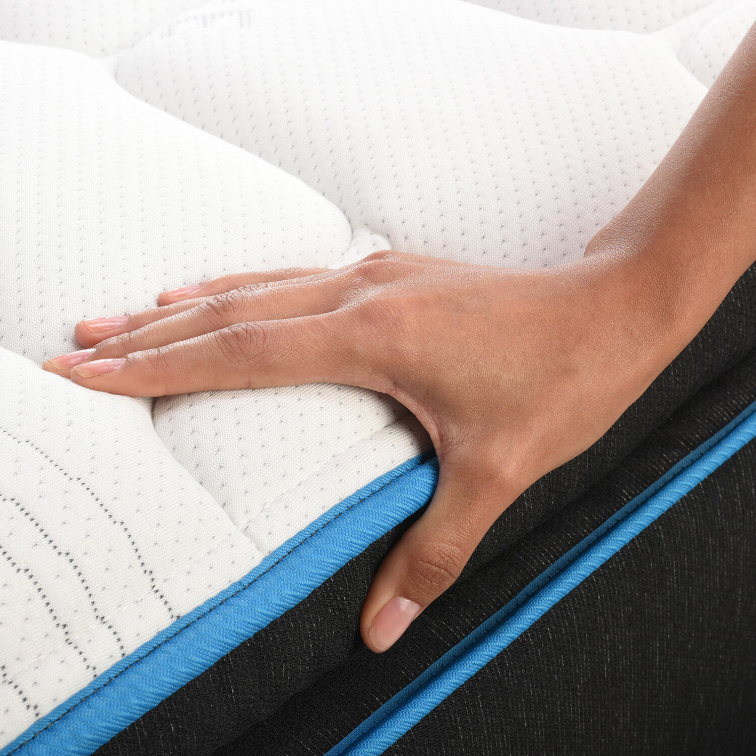Cama Europea 2 Plazas Base Dividida Green Sleep + Respaldo Támesis