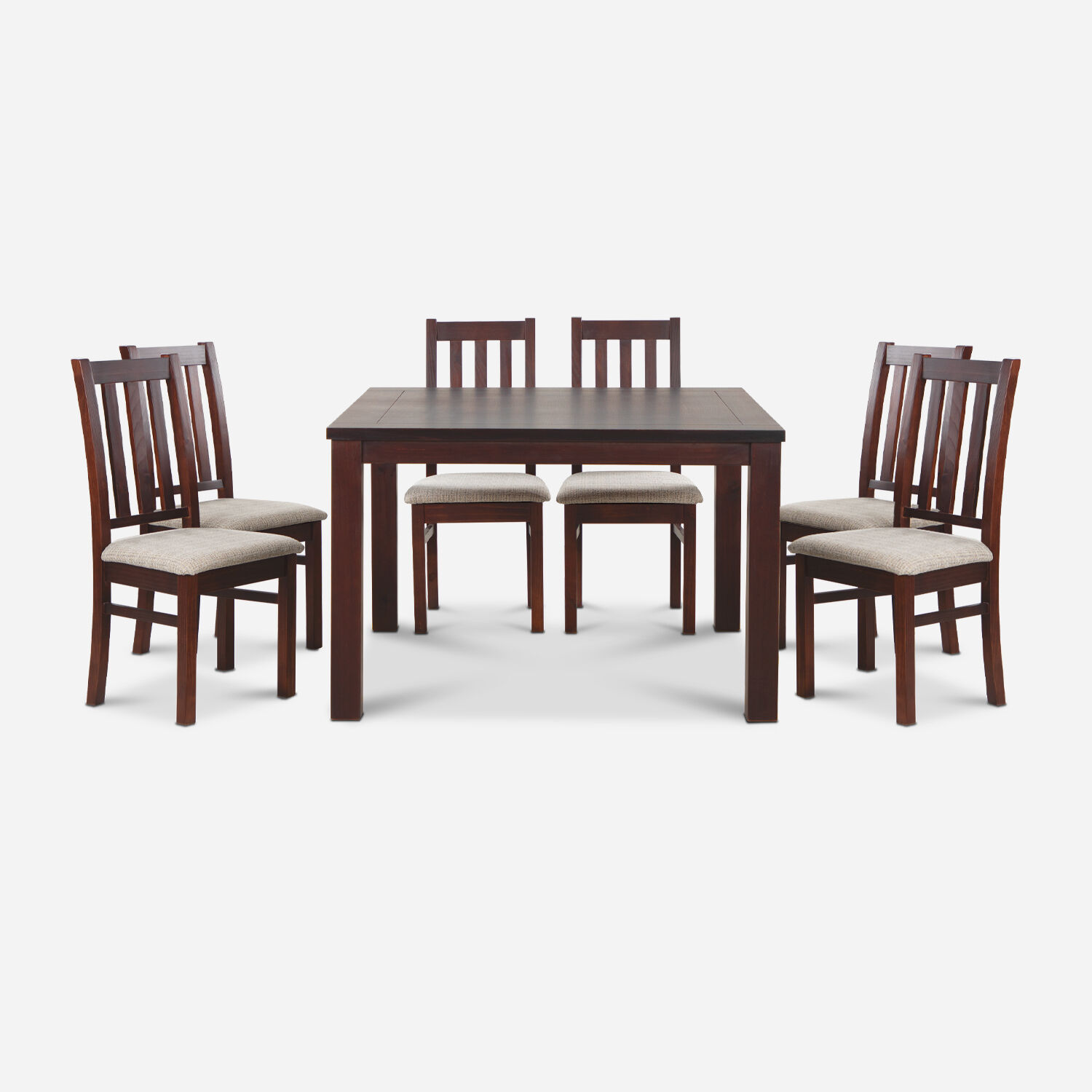 Comedor 8 Sillas Ñuble Caramelo - Tela Beige