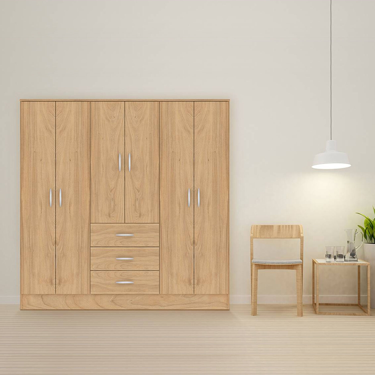 Cl&oacute;set 6 Puertas 3 Cajones Maipo Olmo