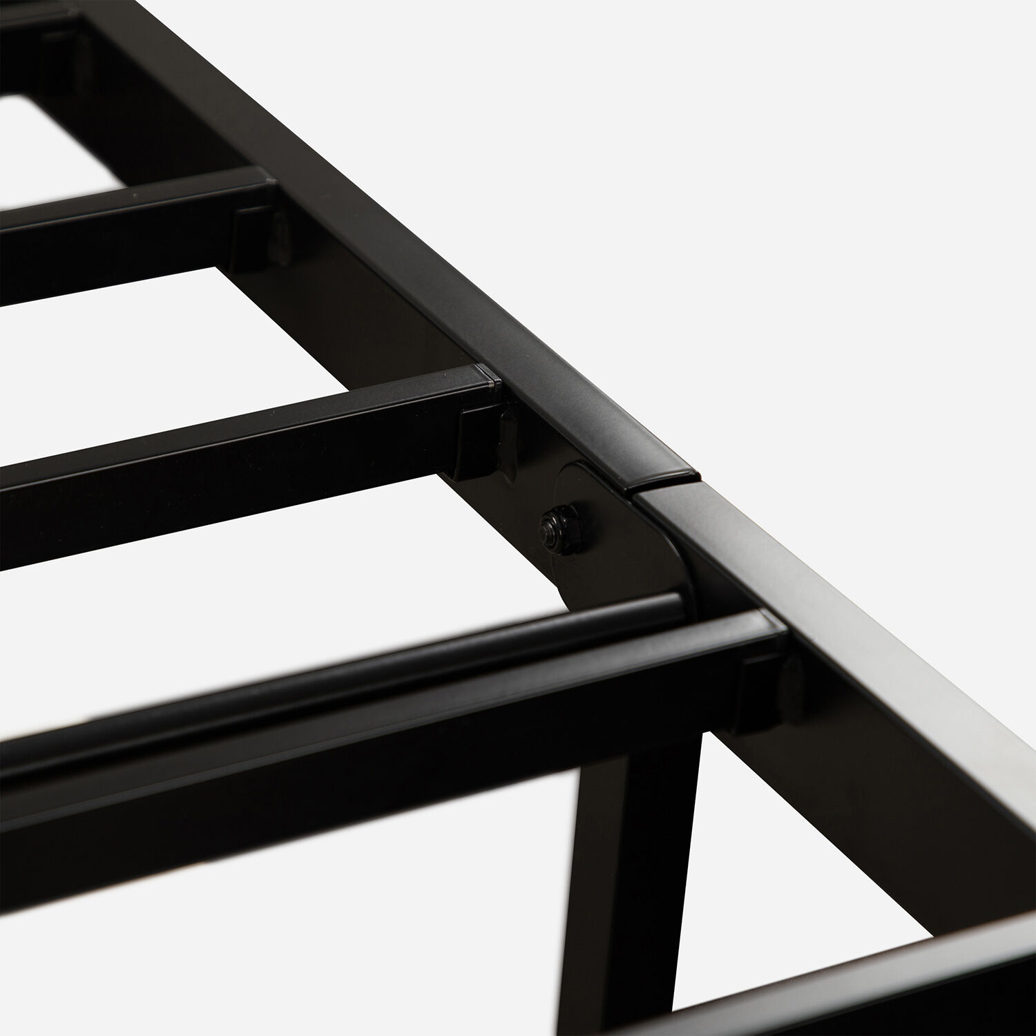 Cama Iron Smart 2 Plazas Premium + Respaldo Black