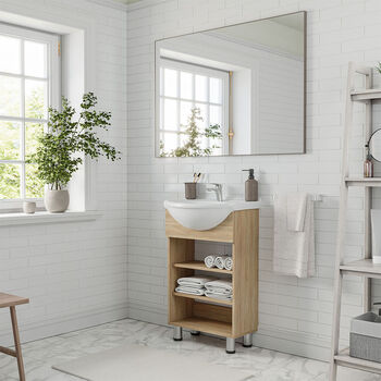 Vanitorio 2 Repisas 4 Patas Cannes Olmo 50 Cm.