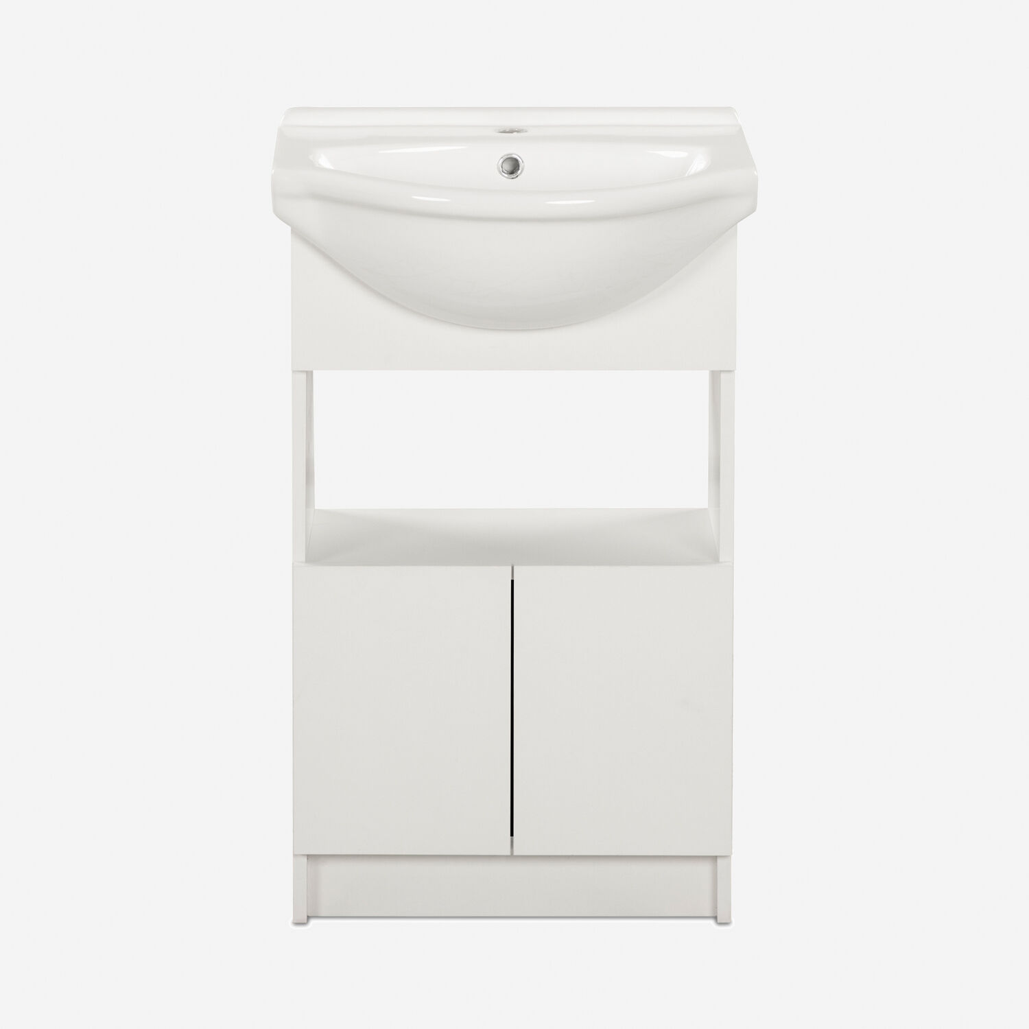 Vanitorio 2 Puertas Bajas Cannes Blanco 50 Cm.