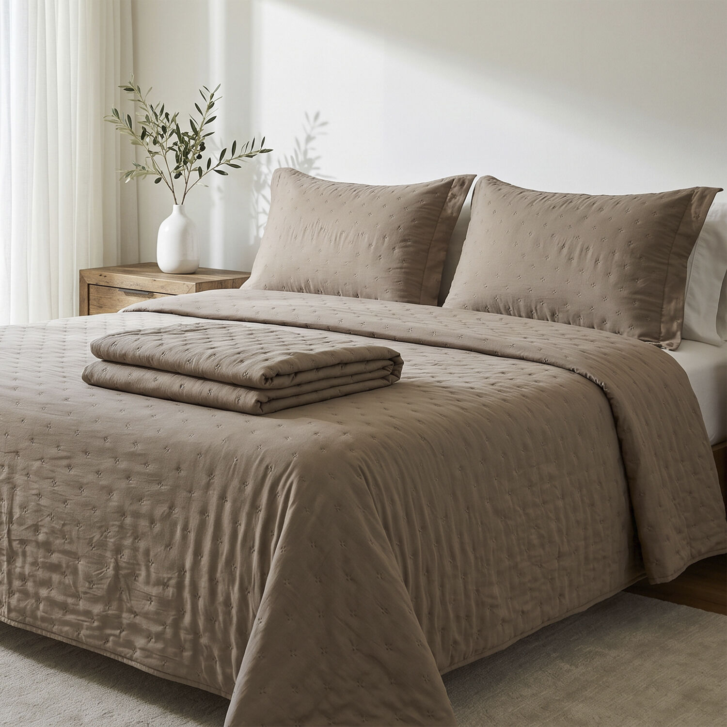 Quilt King Microfibra Taupe