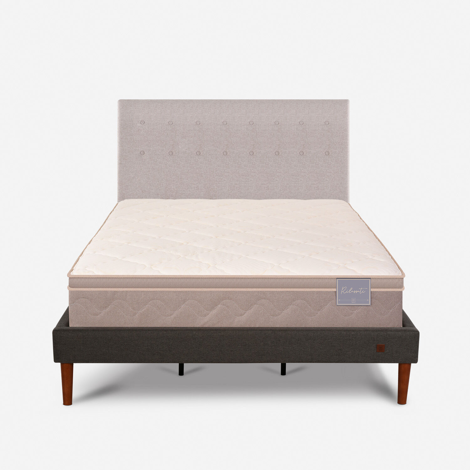 Cama Europea Curve King Rilassati + Respaldo Tigris