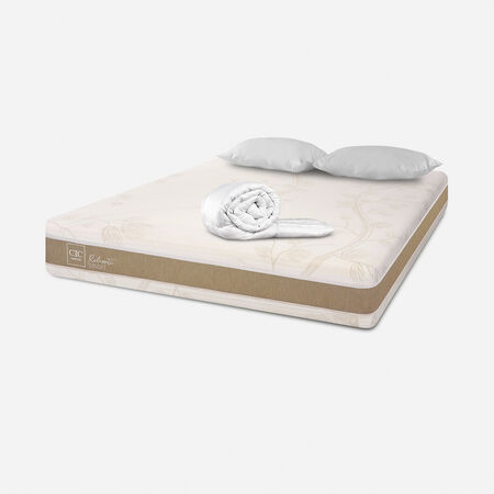 Colch&oacute;n King Rilassati Infinity 180x200 + Almohadas Viscoel&aacute;sticas + Plum&oacute;n