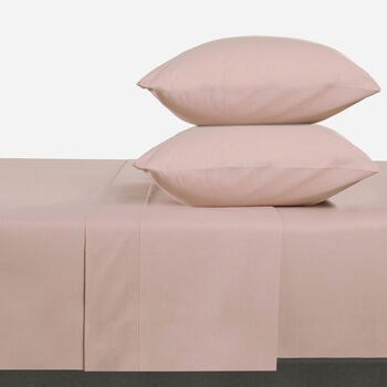 S&aacute;banas 2 Plazas 144 Hilos Lisa Rosa