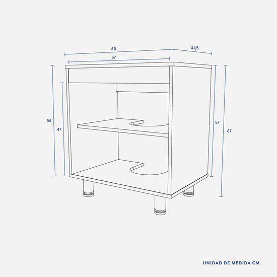 Set de Baño Vanitorio + Estante Organizador Blanco