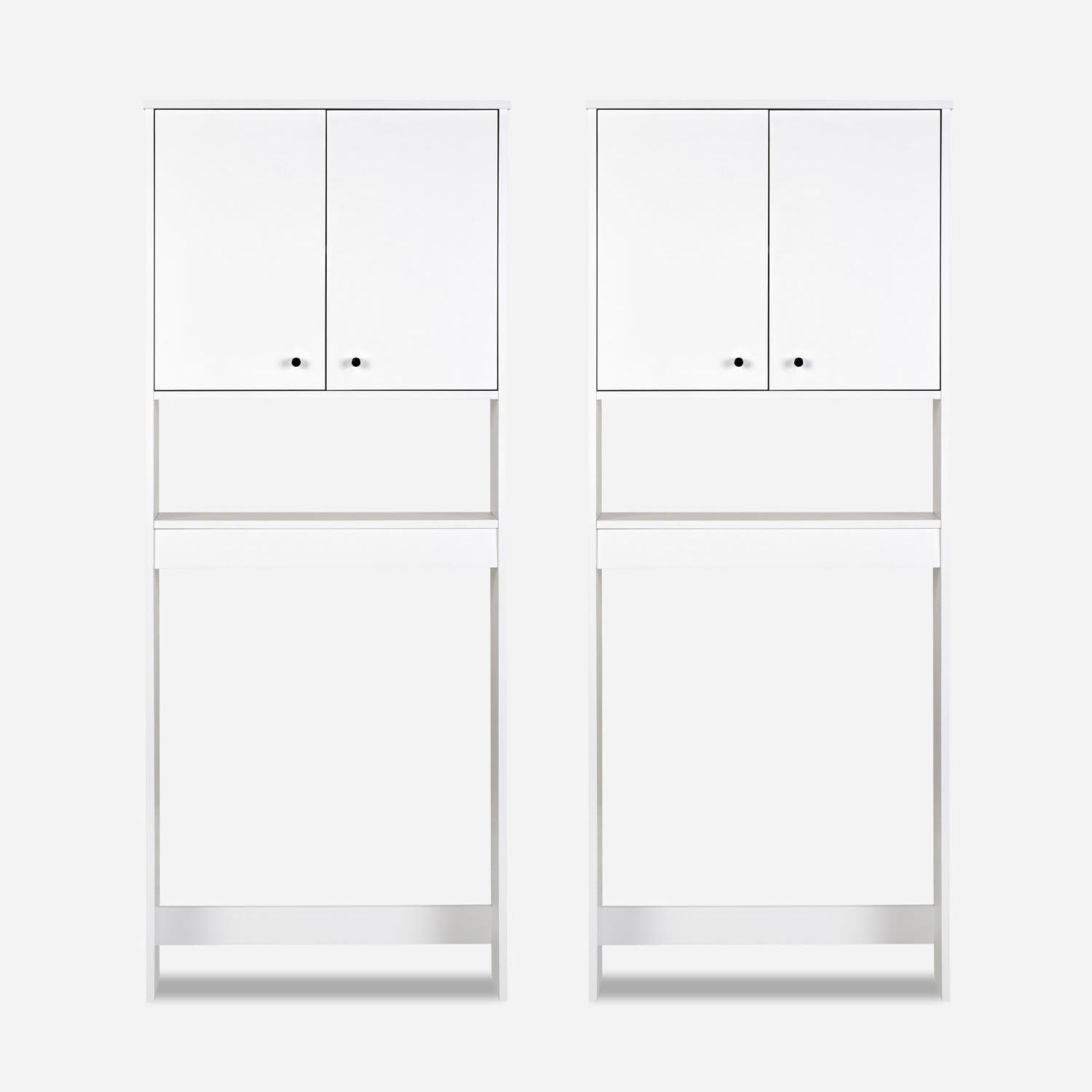 Set de Baño Estantes con 2 Puertas 1 Repisa