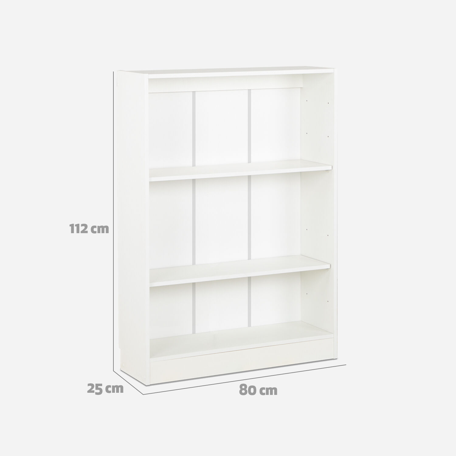 Librero 2 Repisas Mosc&uacute; Blanco  80x112