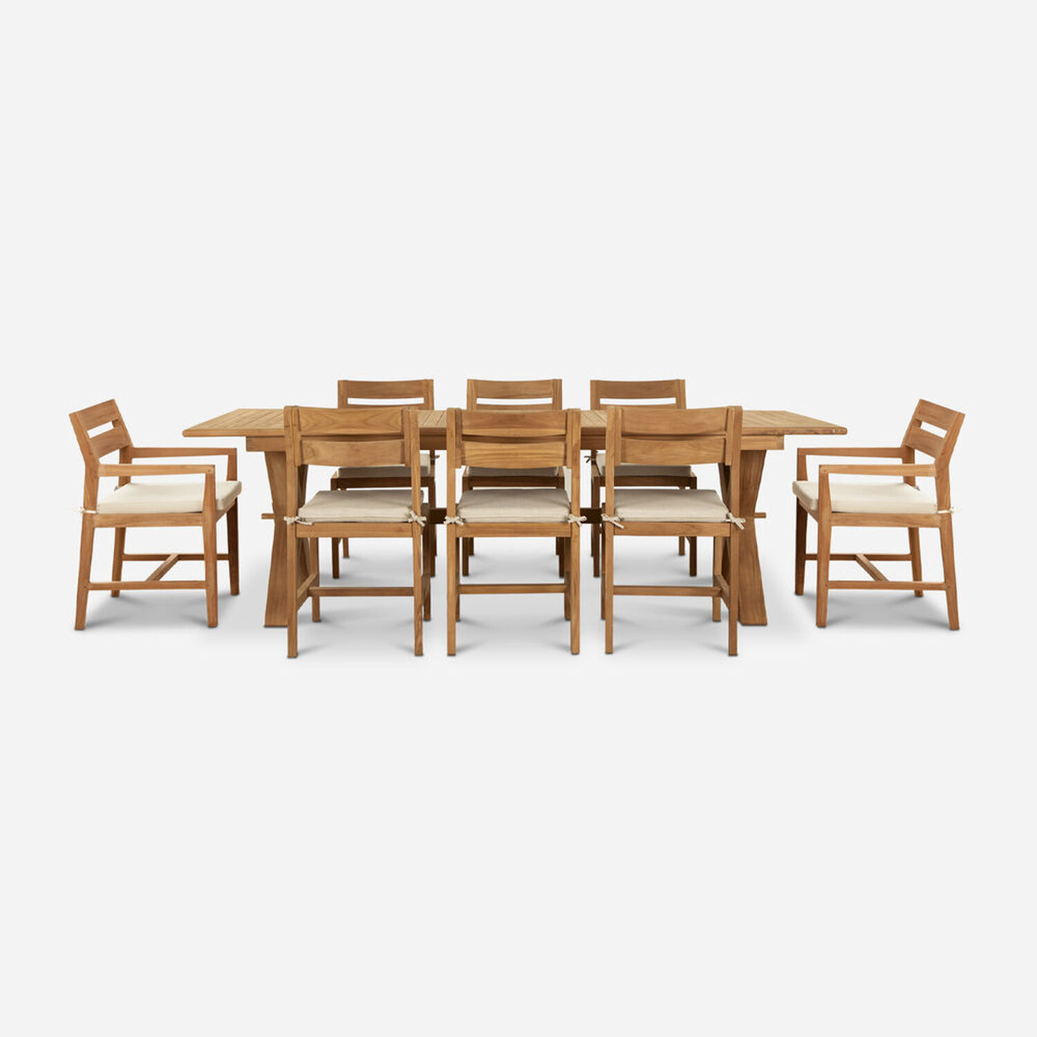 Juego de Comedor para Terraza Teka 6 Sillas 2 Sitiales Aruba