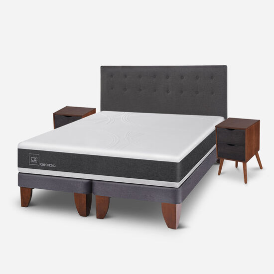 Cama Europea King Ortopedic + Set Éufrates