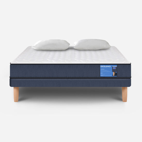 Cama Europea Full Excellence + Almohadas