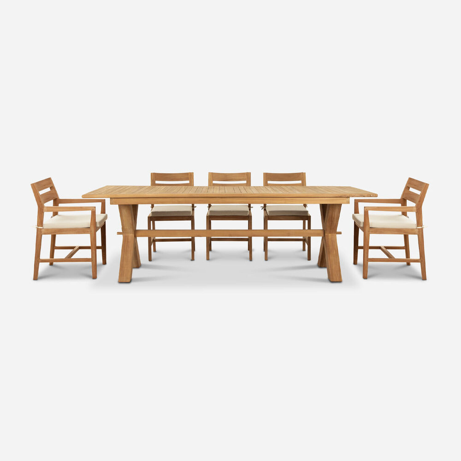 Juego de Comedor para Terraza Teka 6 Sillas 2 Sitiales Aruba