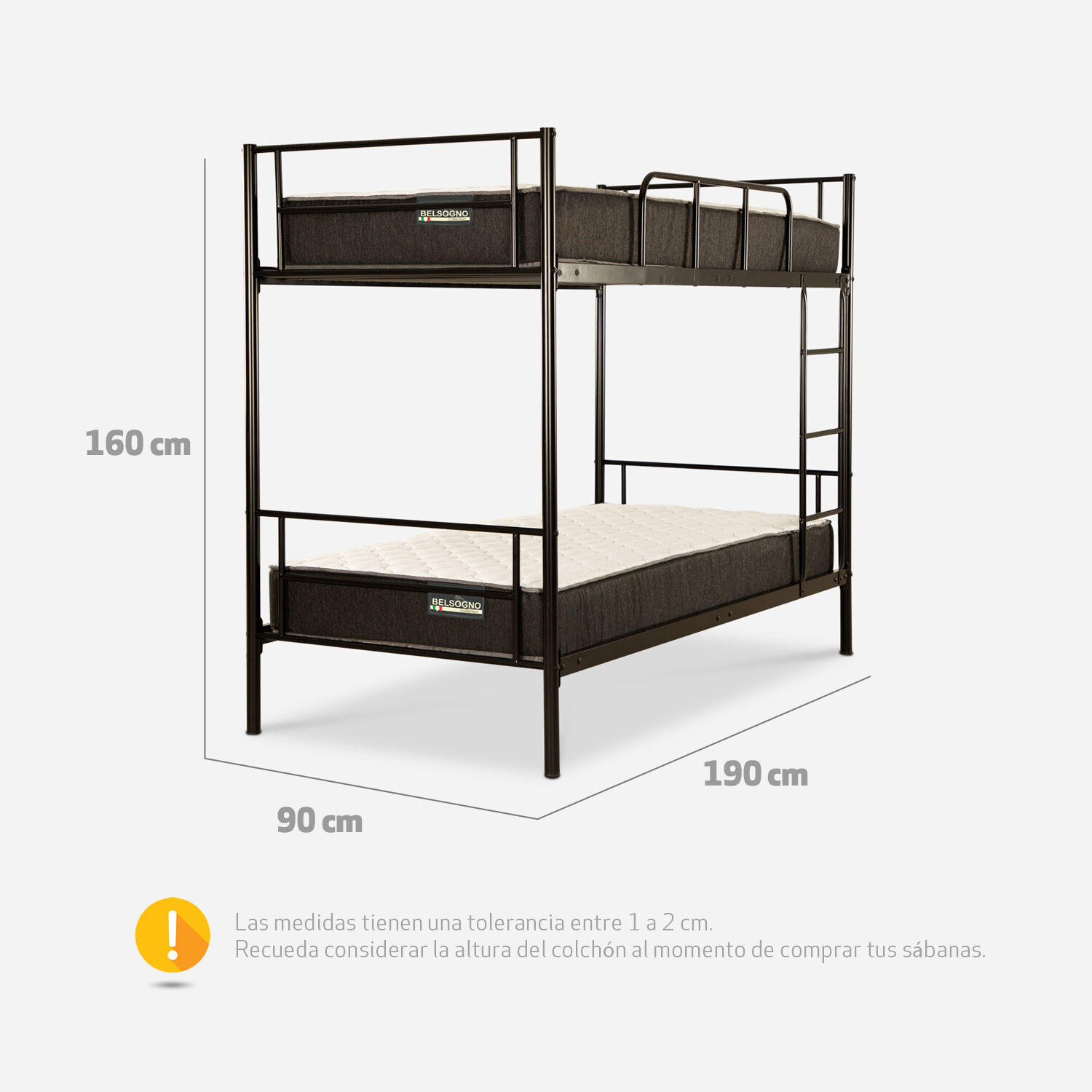 Camarote Belsogno 1 Plaza One Black