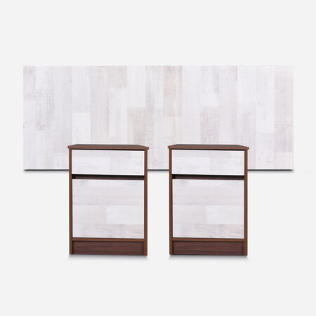 Respaldo King Legno + Veladores