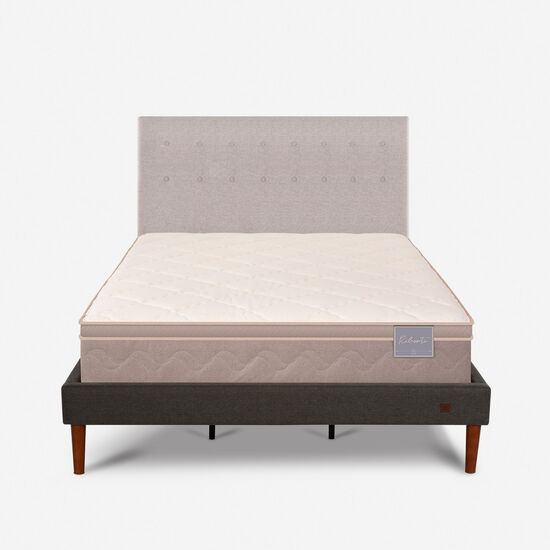 Cama Europea Curve King Rilassati + Respaldo Tigris