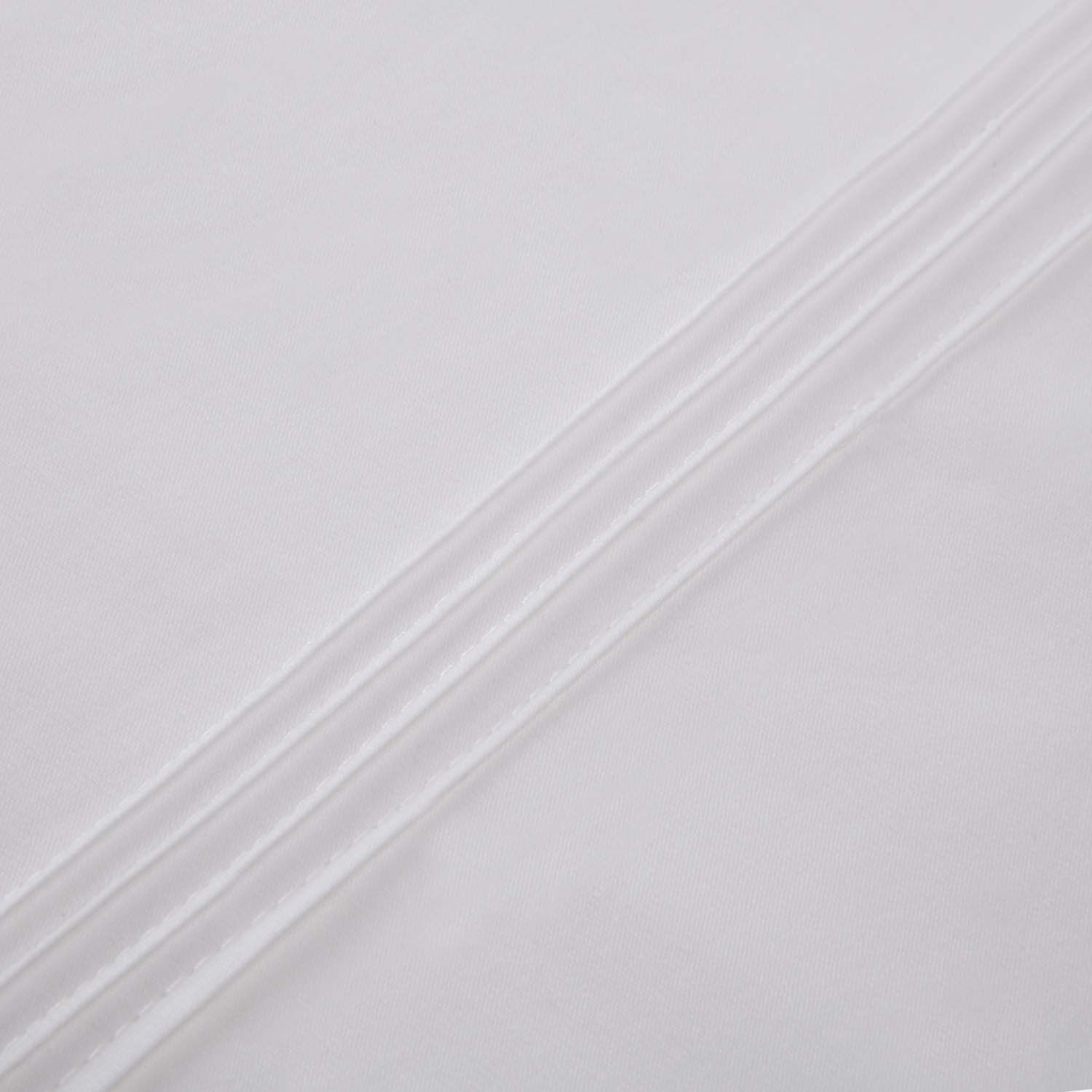 S&aacute;banas Single 230 Hilos Plisada Blanca 