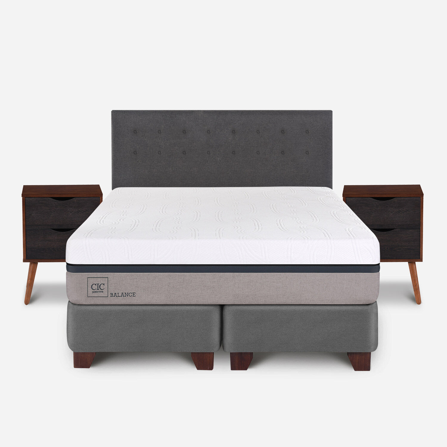 Box Spring King Balance + Set &Eacute;ufrates