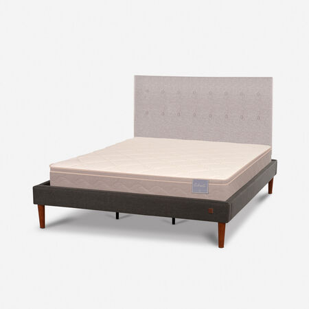 Cama Europea Curve King Rilassati + Respaldo Tigris