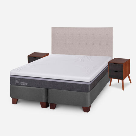 Box Spring King Ortopedic Advance + Set Tigris